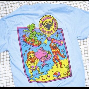 Los Angeles Broad Street Oyster Company Muscle Kaiju Beach Shirt